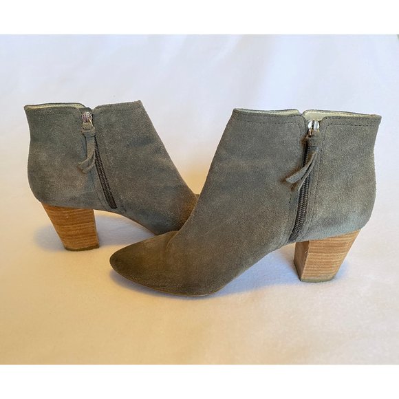 Banana Republic Shoes - Banana Republic Gray Zip Up Ankle Boots Size 10